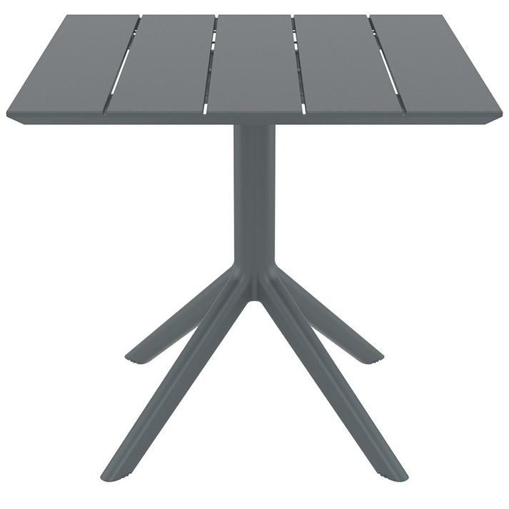 PARIS DARK GREY 80X80X74εκ. ΤΡΑΠΕΖΙ ΠΟΛ/ΝΙΟΥ