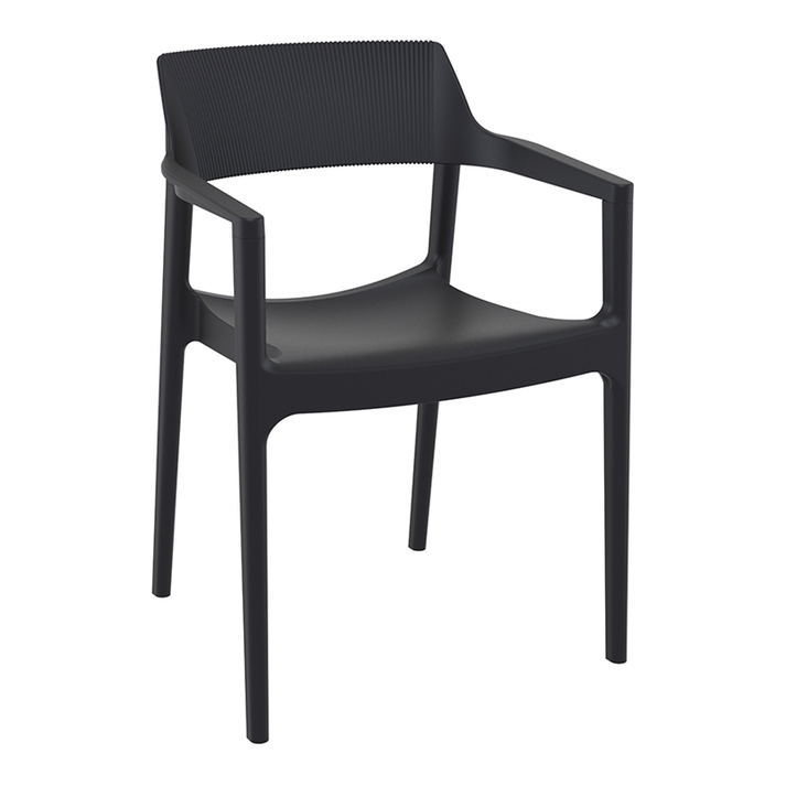 TULUM BLACK ΠΟΛΥΘΡΟΝΑ ΠΟΛ/ΝΙΟΥ 55X52X79εκ.