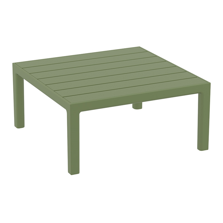 PORTOFINO LOUNGE ΤΡΑΠΕΖΙ OLIVE GREEN 70X70X33εκ. ΠΟΛ/ΝΙΟΥ