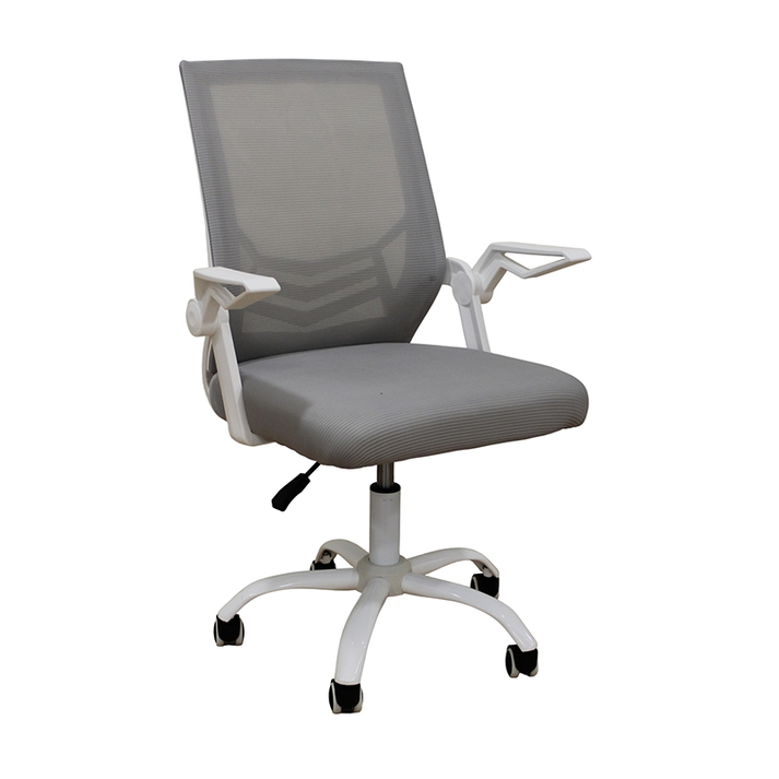 A1830 ΛΕΥΚΟ/ΓΚΡΙ MESH ΠΟΛΥΘΡΟΝΑ ΓΡΑΦΕΙΟΥ 62X54X44-91/53-100εκ.