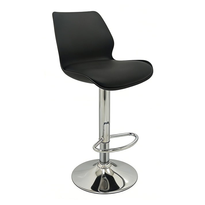 BAR49 BLACK PU/PVC(Σ2)ΣKAMΠO ΜΕ ΑΜΟΡΤΙΣΕΡ 39X45X102εκ.