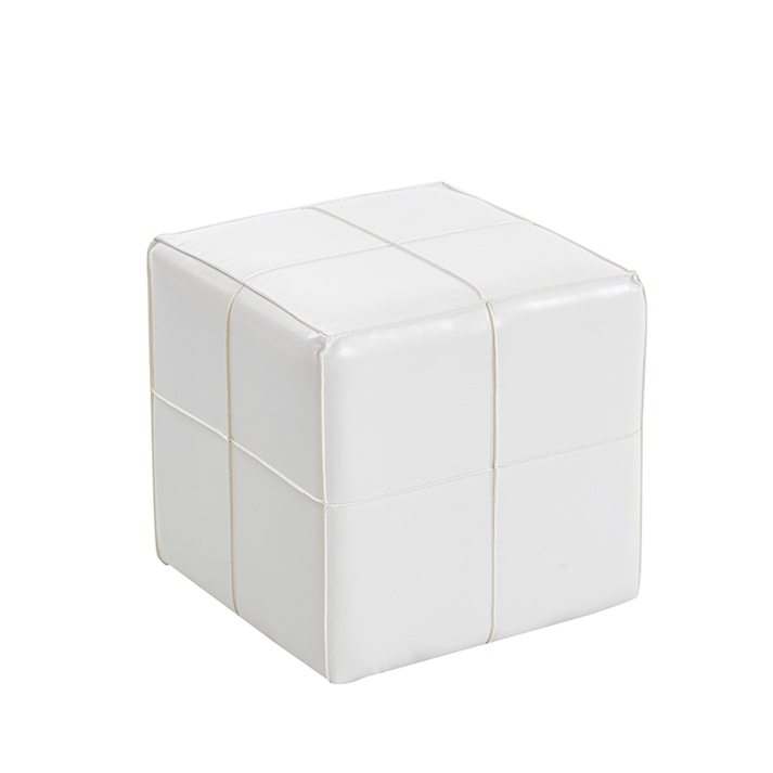 ENZO WHITE PU ΣΚΑΜΠΟ 31X31X31εκ.