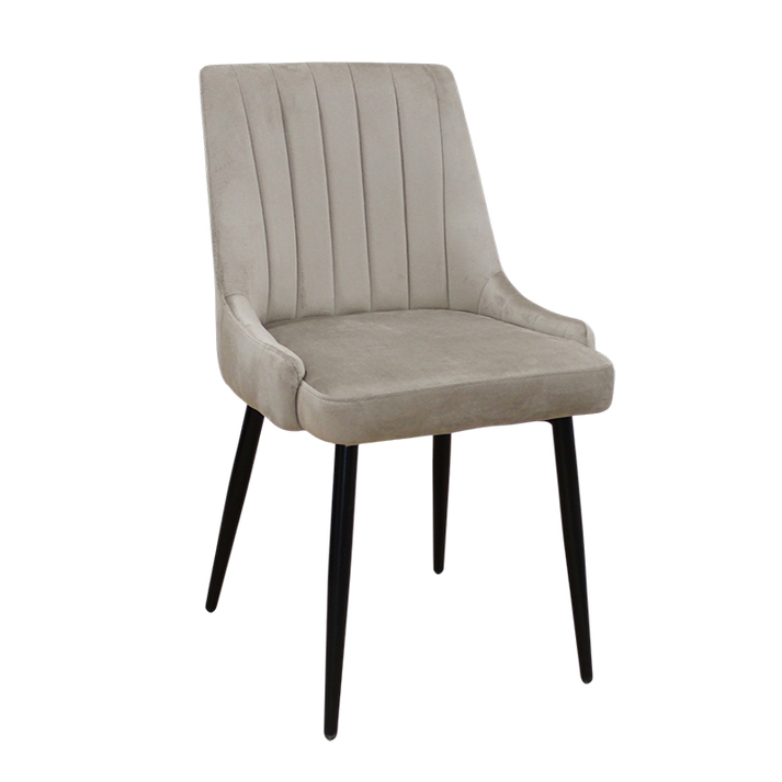 Καρέκλα Megan Velvet Cappuccino 51(56)×58×88 εκ.