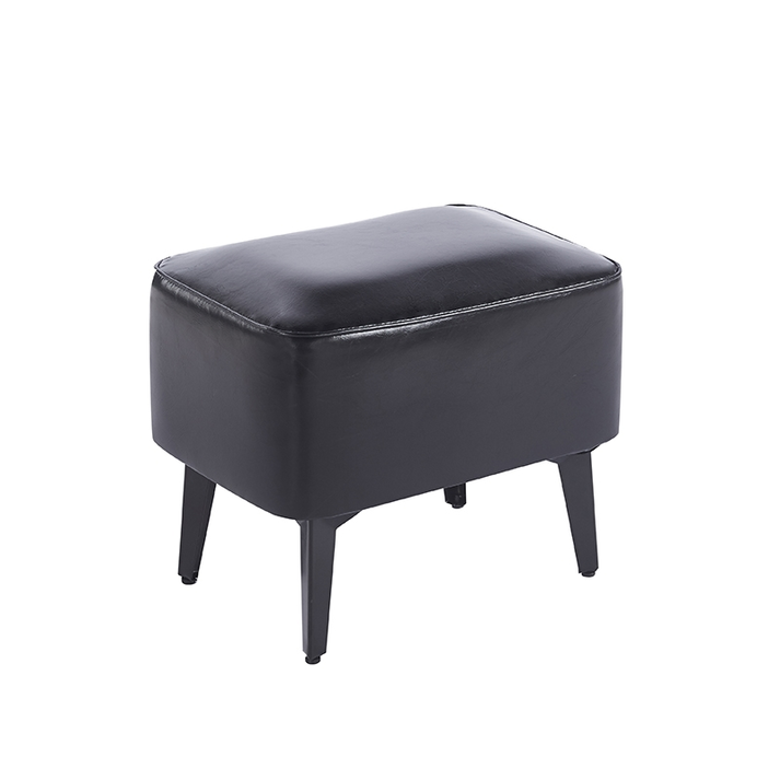 Σκαμπό Sami Black PU 40x30x34 εκ.