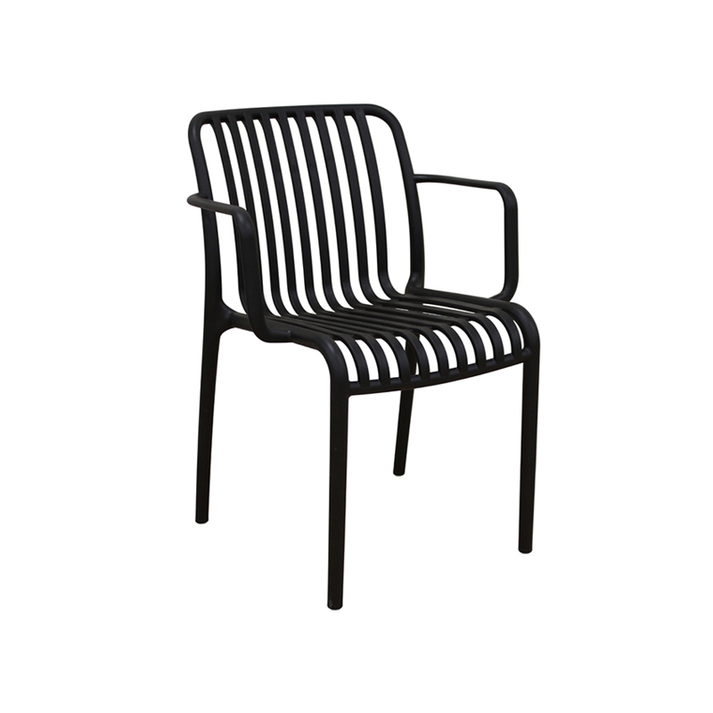 Parma-S Black Πολυθρόνα Πολυπροπυλενίου 56X56X79εκ.