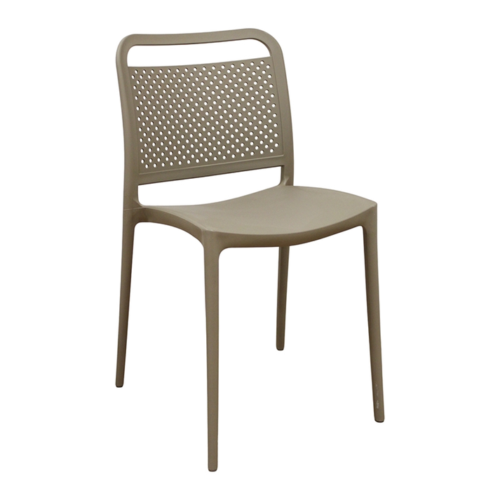 Lora Cappuccino Καρέκλα Πολυπροπυλενίου 41X49X78εκ.