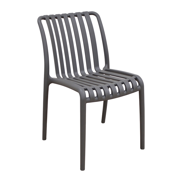 Parma Dark Grey Καρέκλα Πολυπροπυλενίου 46X59X80εκ.