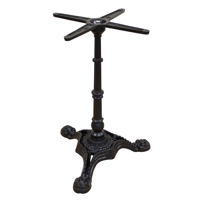 Vela 3-legged mandem base with adjustable feet Black 50 x 50 x 72 cm