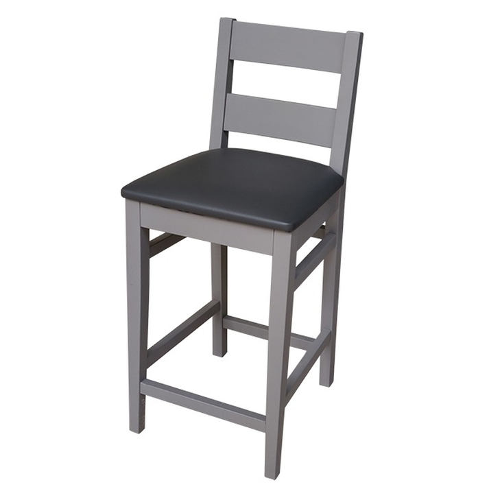 Πίνδος Σκαμπό Μπαρ Οξιά / Δερματίνη 39x42xH60-90cm