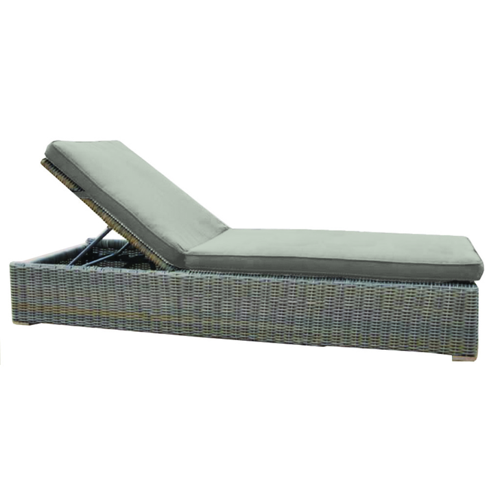 SAMA ΞΑΠΛΩΣΤΡΑ RATTAN ΓΚΡΙ -ΜΠΕΖ 202Χ77Χ28cm