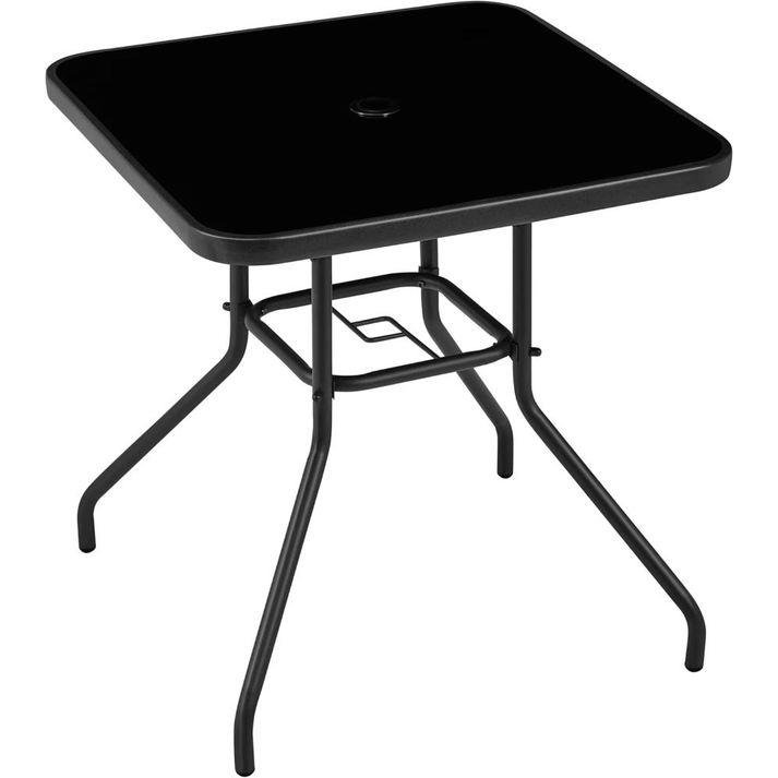 PROFIT ΤΡΑΠΕΖΙ 4ΓΩΝΟ ΜΕΤΑΛΛΙΚΟ ΜΑΥΡΟ 90Χ90x70cm