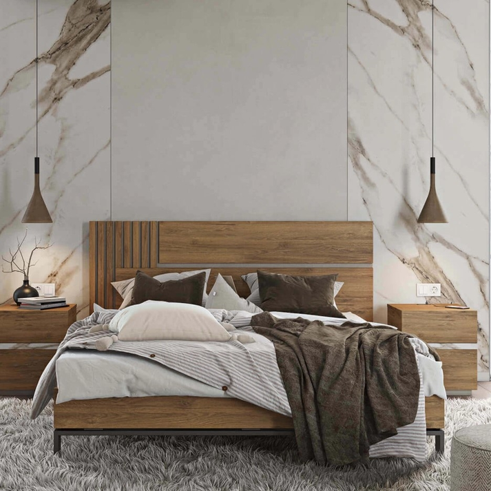 TEMPO 9 Κρεβάτι Ελληνικής Κατασκευής 211x182xH104cm (Για στρώμα 160x200cm)