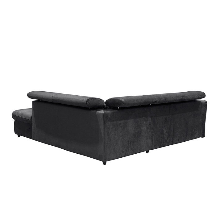 MONSERAT ΚΑΝΑΠΕΣ ΚΡΕΒΑΤΙ ΓΩΝΙΑ ΔΕΞΙΑ ΑΝΘΡΑΚΙ 254x224x90cm