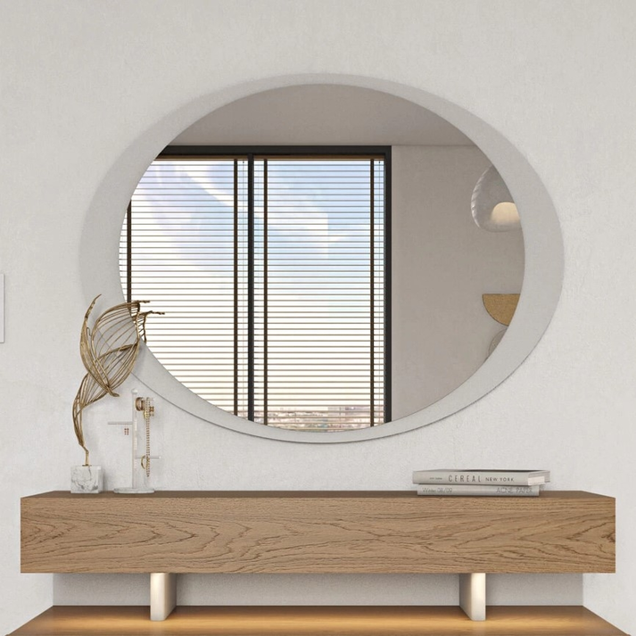 ASCOTT Οβάλ Καθρέπτης Ελληνικής Κατασκευής 92xH79cm