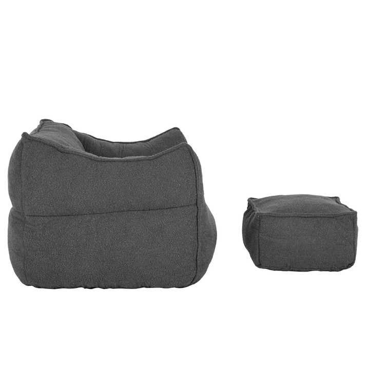 SPONGE ΠΟΛΥΘΡΟΝΑ SET ΓΚΡΙ ΣΚΟΥΡΟ 95x102x73cm