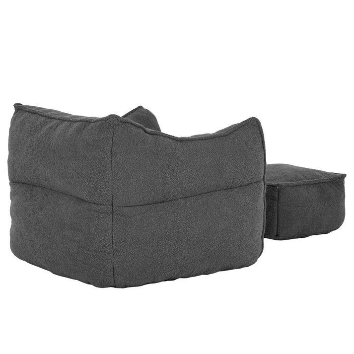 SPONGE ΠΟΛΥΘΡΟΝΑ SET ΓΚΡΙ ΣΚΟΥΡΟ 95x102x73cm