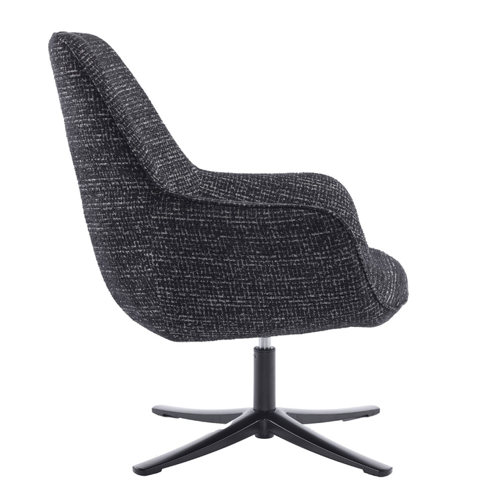 TIFFANY ΠΟΛΥΘΡΟΝΑ ΠΕΡΙΣΤΡΕΦΟΜΕΝΗ ΜΑΥΡΟ ΜΕ PATTERN 80x75x90cm