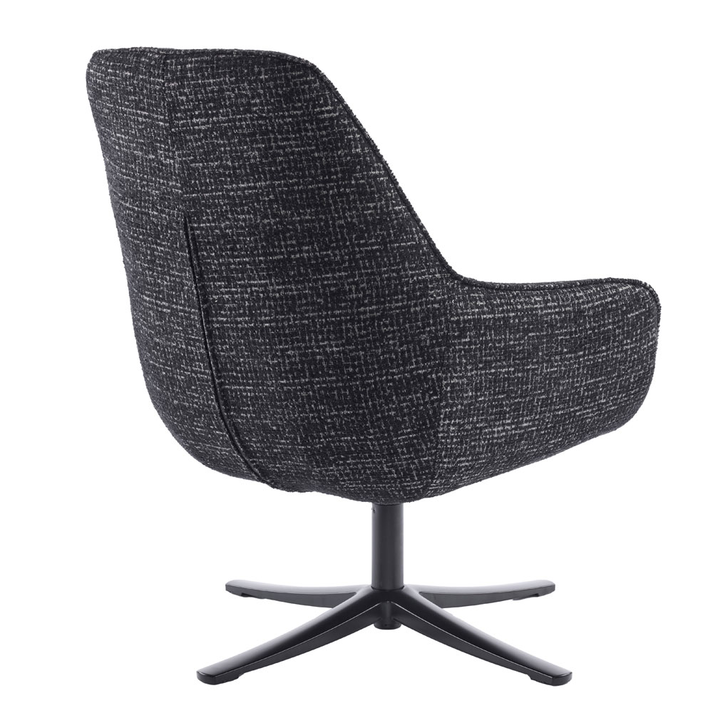 TIFFANY ΠΟΛΥΘΡΟΝΑ ΠΕΡΙΣΤΡΕΦΟΜΕΝΗ ΜΑΥΡΟ ΜΕ PATTERN 80x75x90cm