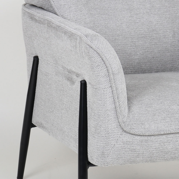 LENON ΠΟΛΥΘΡΟΝΑ ΓΚΡΙ 83x83x85cm