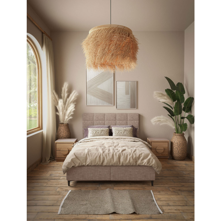 DEAL SET ΚΡΕΒΑΤΙ ΜΕ ΑΠΟΘΗΚ. ΧΩΡΟ ΚΑΙ ΣΤΡΩΜΑ BEIGE 14-753 210x162x120
