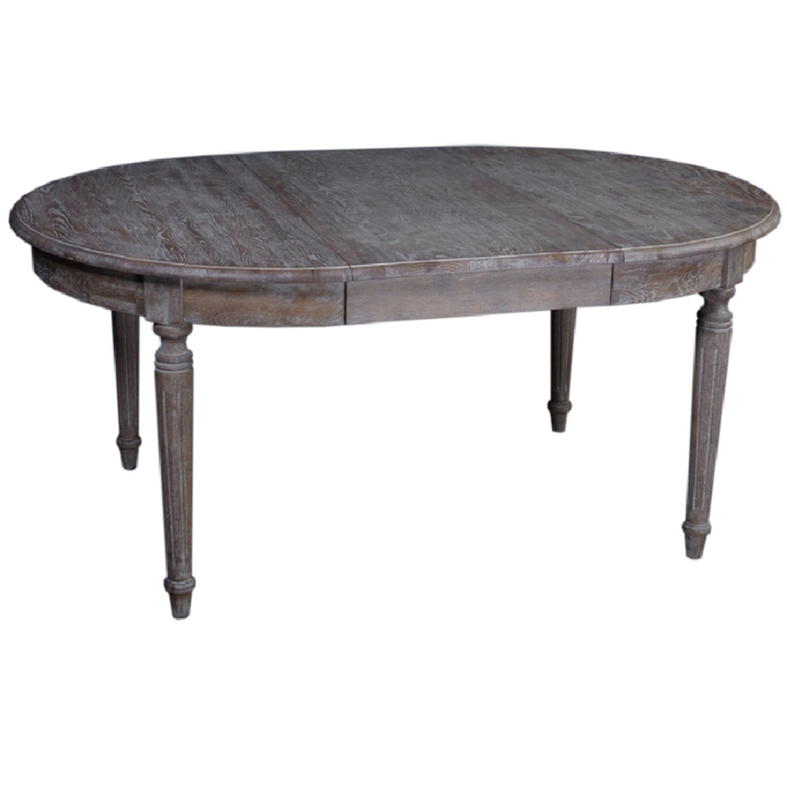 ΤΡΑΠΕΖΙ ΣΤΡΟΓΓΥΛΟ ΞΥΛΟ ΔΡΥΣ 125/175Χ120Χ78cm
