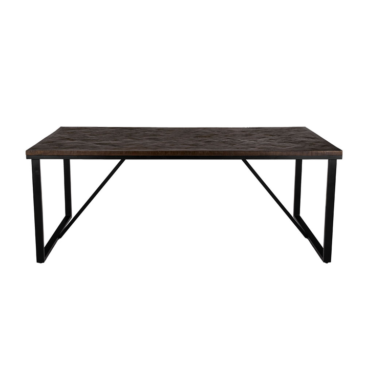 MAIANDROS ΤΡΑΠΕΖΙ ΚΑΦΕ ΣΚΟΥΡΟ 200x100x76