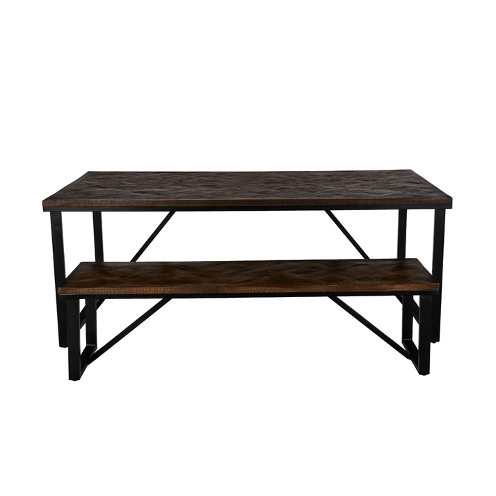 MAIANDROS ΤΡΑΠΕΖΙ ΚΑΦΕ ΣΚΟΥΡΟ 200x100x76cm