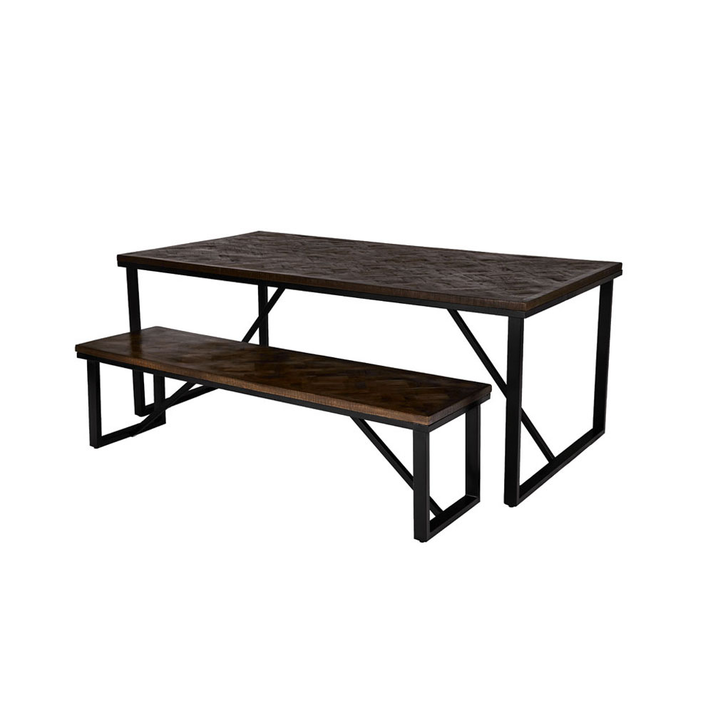 MAIANDROS ΤΡΑΠΕΖΙ ΚΑΦΕ ΣΚΟΥΡΟ 200x100x76cm