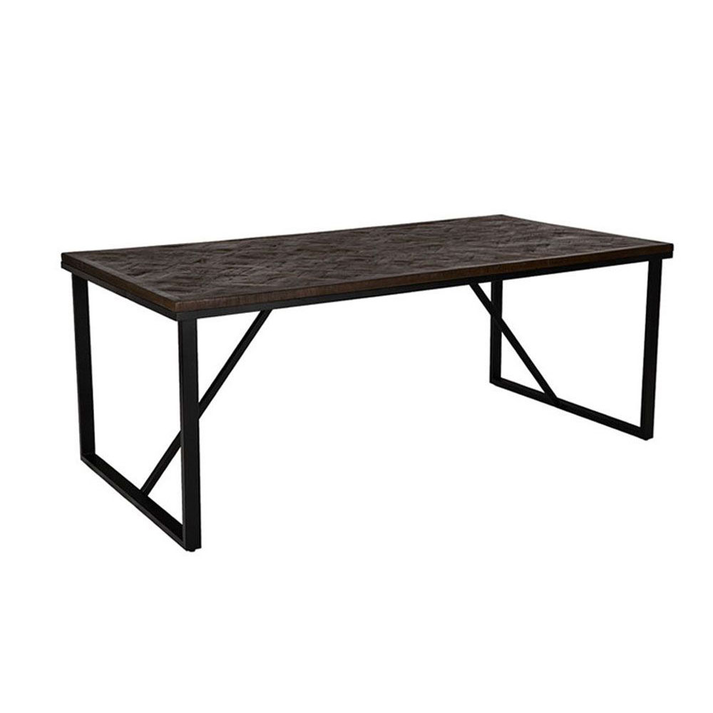 MAIANDROS ΤΡΑΠΕΖΙ ΚΑΦΕ ΣΚΟΥΡΟ 200x100x76cm