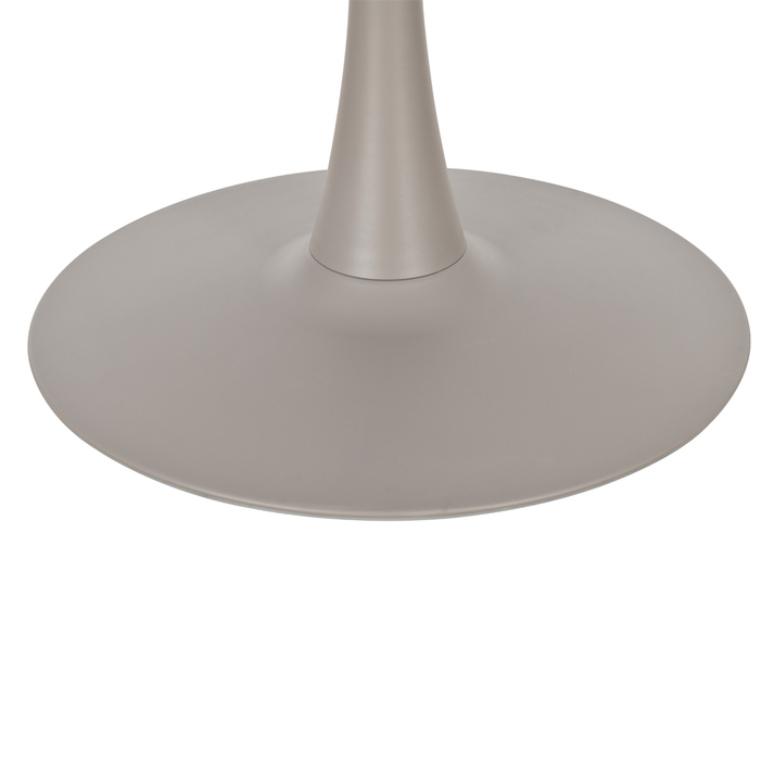 CASPIAN ΤΡΑΠΕΖΙ ΓΚΡΙ ΜΕ ΟΨΗ ΜΑΡΜΑΡΟΥ 80x80x75cm