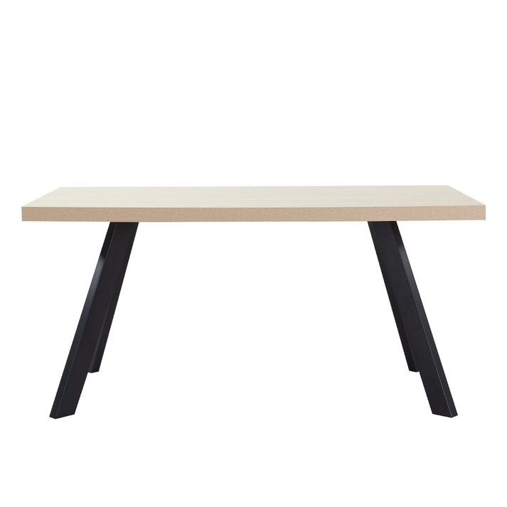 LITHOS ΤΡΑΠΕΖΙ BEIGE ΜΑΥΡΟ 160x80x76cm