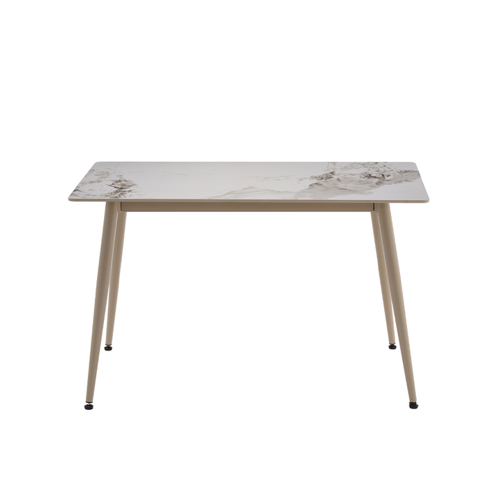 Primo τραπέζι λευκό με όψη μαρμάρου 120x70x74cm