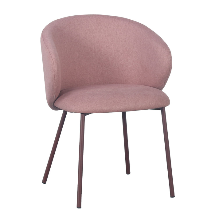 KIRA ΚΑΡΕΚΛΑ ΡΟΖ 56x56x74.5cm