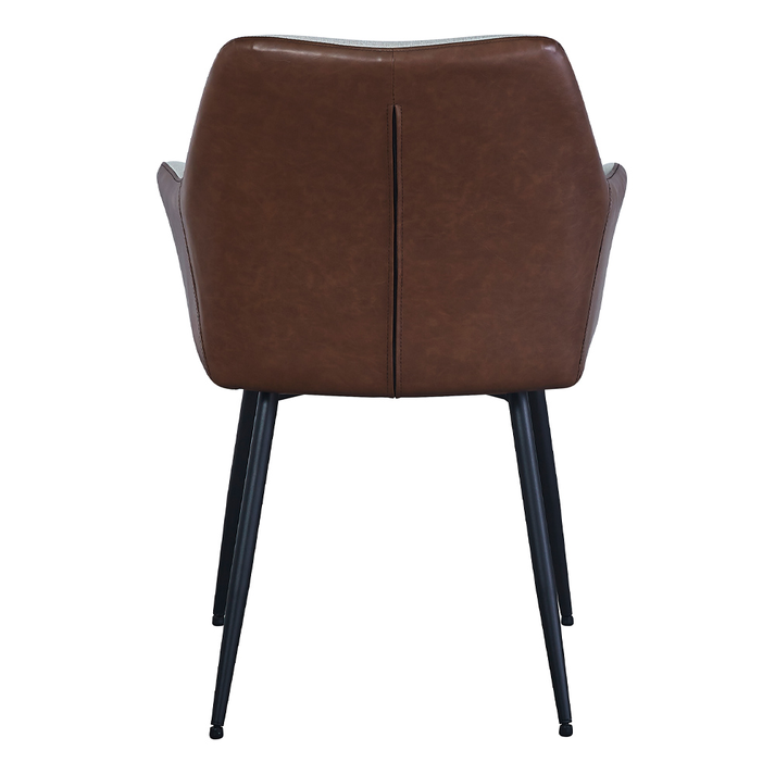 VISITOR ΚΑΡΕΚΛΑ BEIGE TABAC ΜΑΥΡΟ 57.5x57x87cm