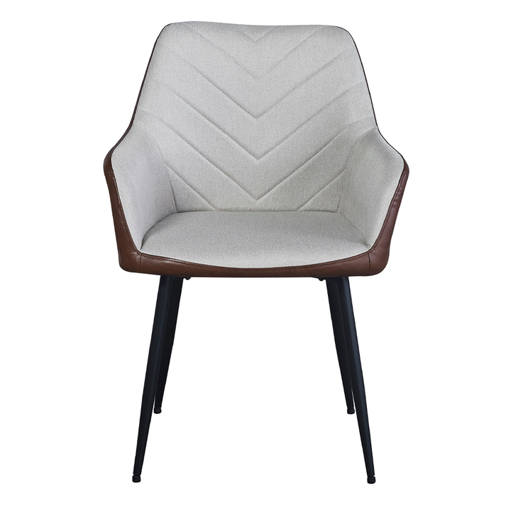 VISITOR ΚΑΡΕΚΛΑ BEIGE TABAC ΜΑΥΡΟ 57.5x57x87cm