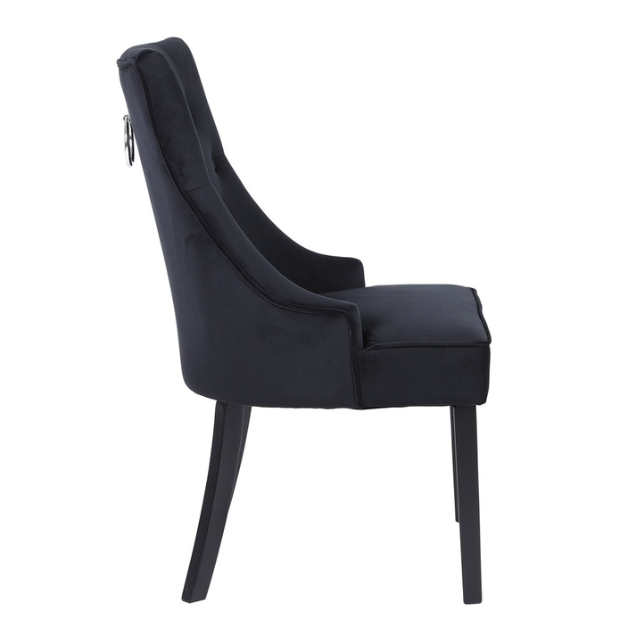 VERONA ΚΑΡΕΚΛΑ ΜΕ ΜΕΤΑΛΛΙΚΟ ΚΡΙΚΟ ΜΑΥΡΟ ΜΑΥΡΟ 57x47x98cm