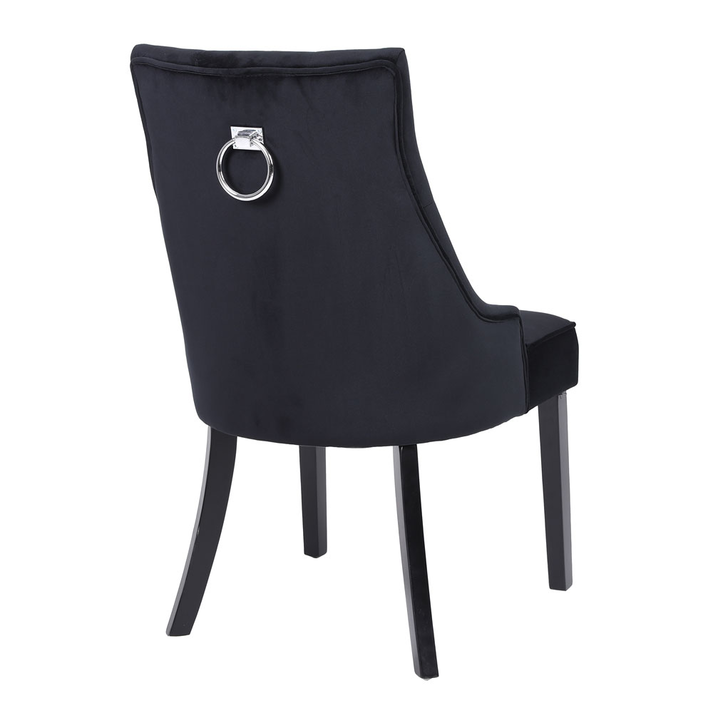 VERONA ΚΑΡΕΚΛΑ ΜΕ ΜΕΤΑΛΛΙΚΟ ΚΡΙΚΟ ΜΑΥΡΟ ΜΑΥΡΟ 57x47x98cm