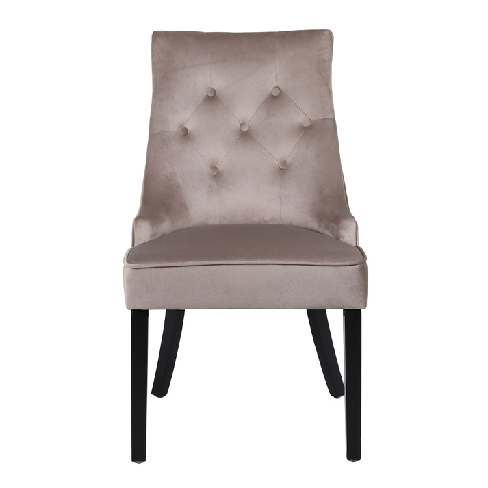 VERONA ΚΑΡΕΚΛΑ ΜΕ ΜΕΤΑΛΛΙΚΟ ΚΡΙΚΟ BEIGE ΜΑΥΡΟ 57x47x98cm