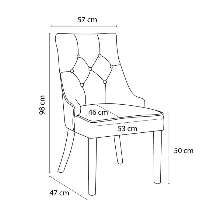VERONA ΚΑΡΕΚΛΑ ΜΕ ΜΕΤΑΛΛΙΚΟ ΚΡΙΚΟ BEIGE ΜΑΥΡΟ 57x47x98cm