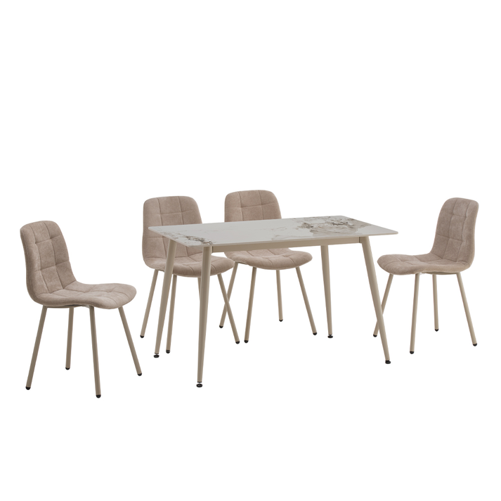 Primo καρέκλα beige cream 45x53x84cm