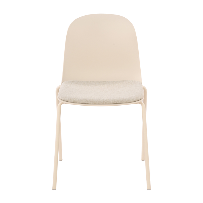 Padded καρέκλα off white 51x53x85cm