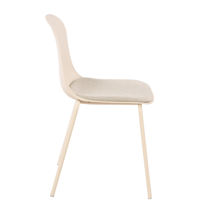 Padded καρέκλα off white 51x53x85cm