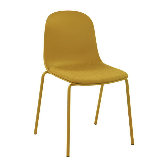 Padded καρέκλα μουσταρδί 51x53x85cm