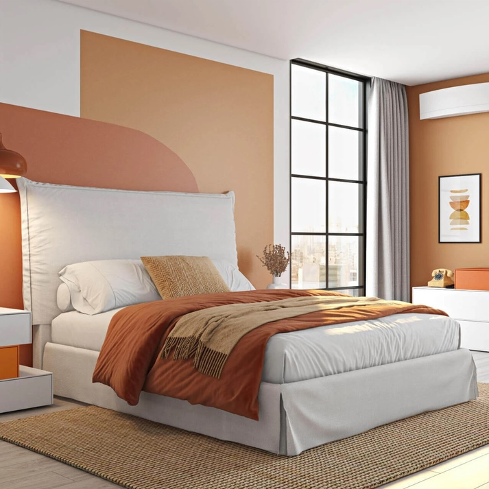 FAB Κρεβάτι Ελληνικής Κατασκευής 210x180xH127cm (Για Στρώμα 160x200)