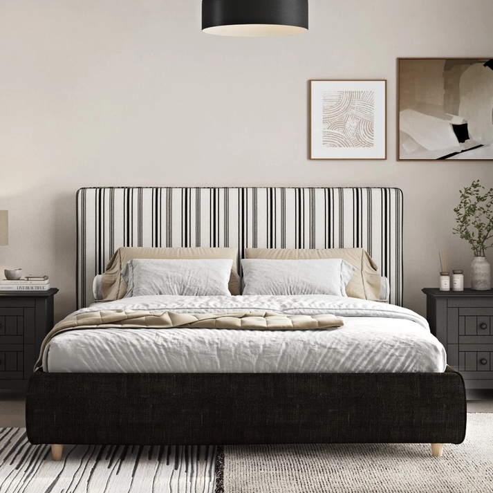 LINE A Κρεβάτι Ελληνικής Κατασκευής 220x184xH111cm (Για Στρώμα 160x200cm)