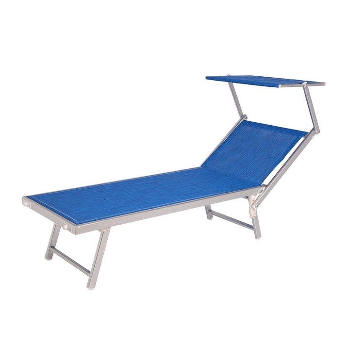 Ξαπλώστρα Αλουμίνιο / Διάτρητο PVC 60x95xH107cm 