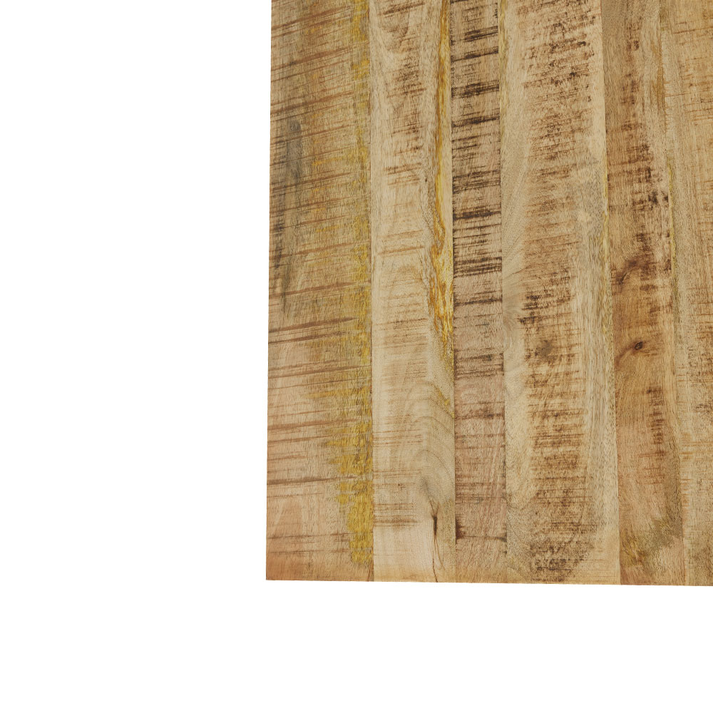 QUADRO COFFEE TABLE SET 3ΤΕΜ ΦΥΣΙΚΟ ROUGH ΜΑΥΡΟ 110x60x45