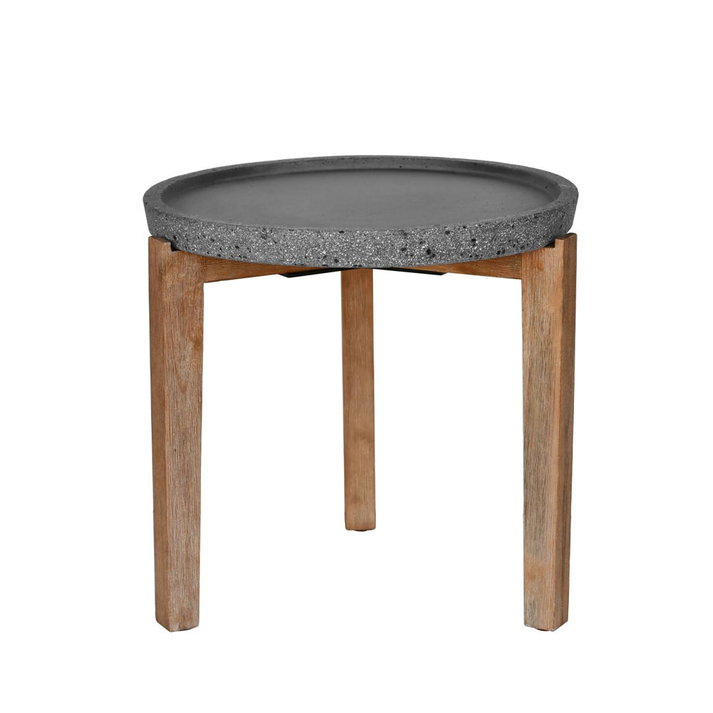 ORRIN COFFEE TABLE ΑΝΘΡΑΚΙ ΦΥΣΙΚΟ 53x53x48cm