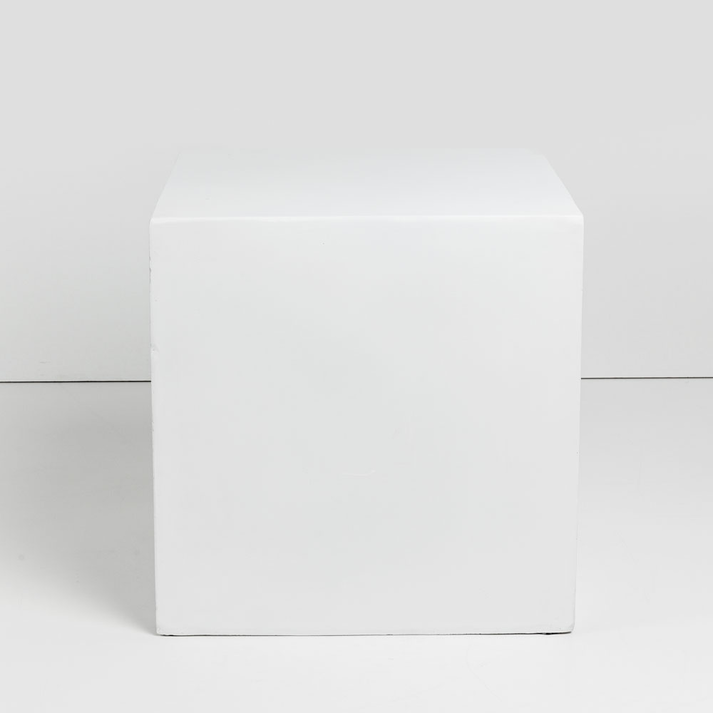 LITHOS SQUARE SIDE TABLE ΛΕΥΚΟ 55.5x55.5x57cm