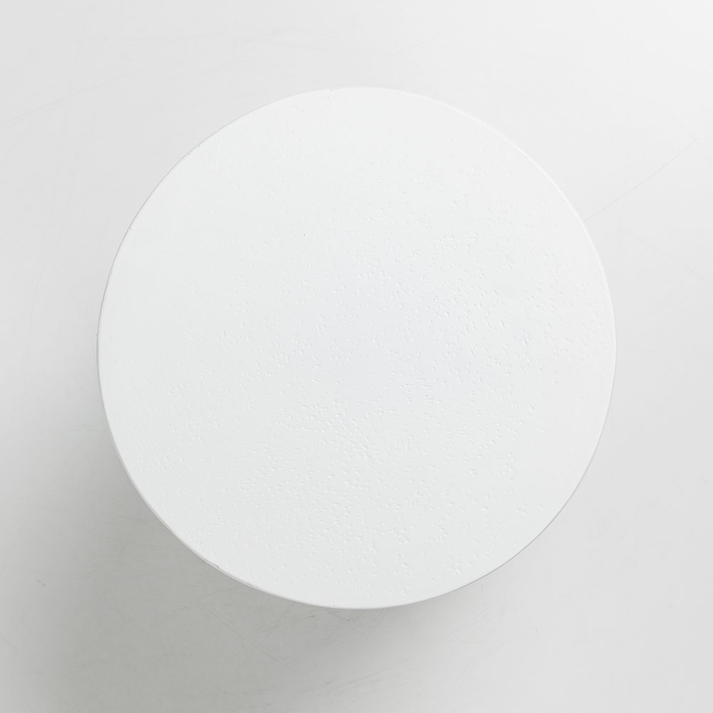 LITHOS ROUND SIDE TABLE ΛΕΥΚΟ 35.5x35.5x45cm